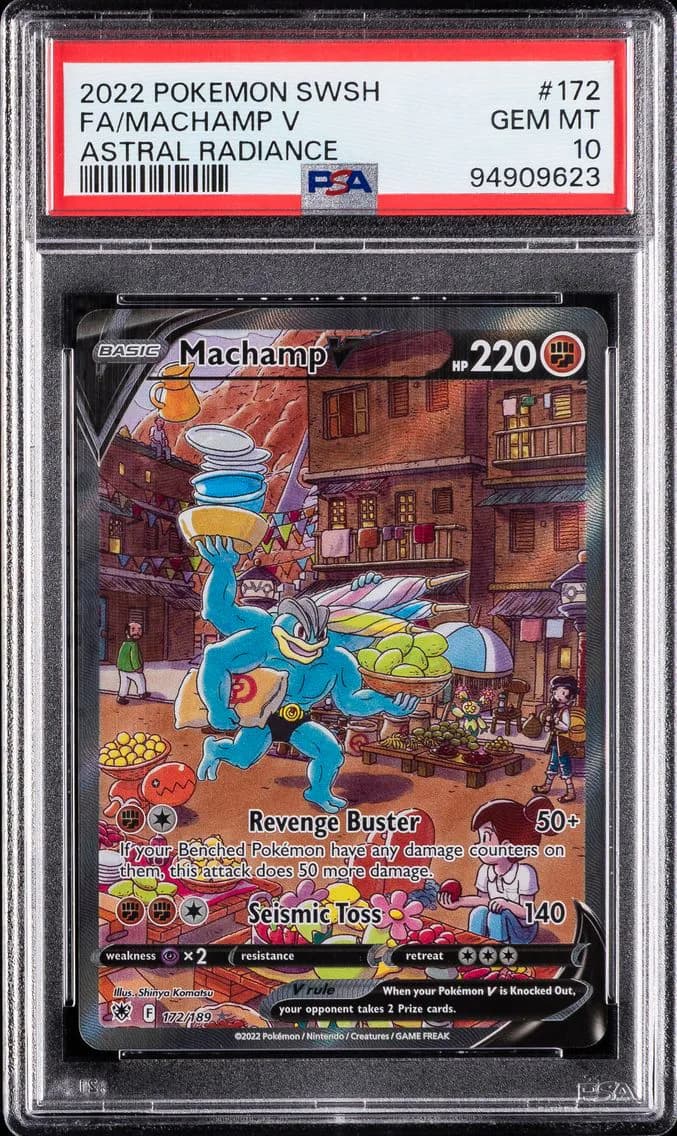 Machamp V, Sword & Shield Astral Radiance, PSA 10