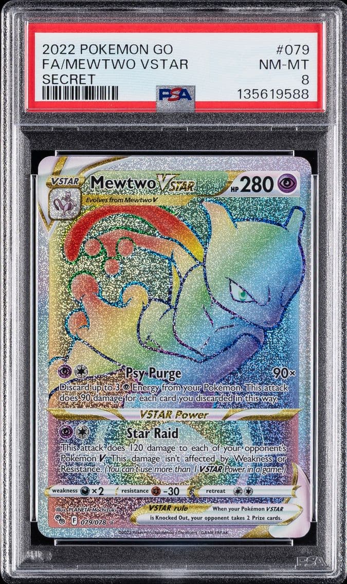 Mewtwo VSTAR, Go, PSA 8