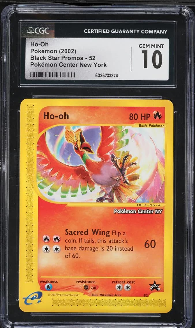 Ho-Oh, Black Star Promos - WotC, CGC 10