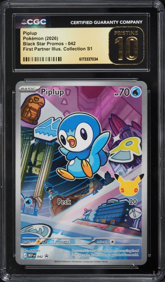 Piplup, Black Star Promos - Mega Evolution MEP EN, CGC 10