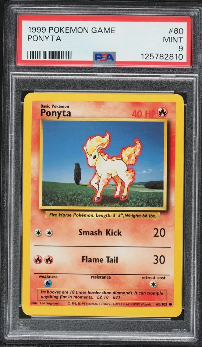 Ponyta, Game, PSA 9