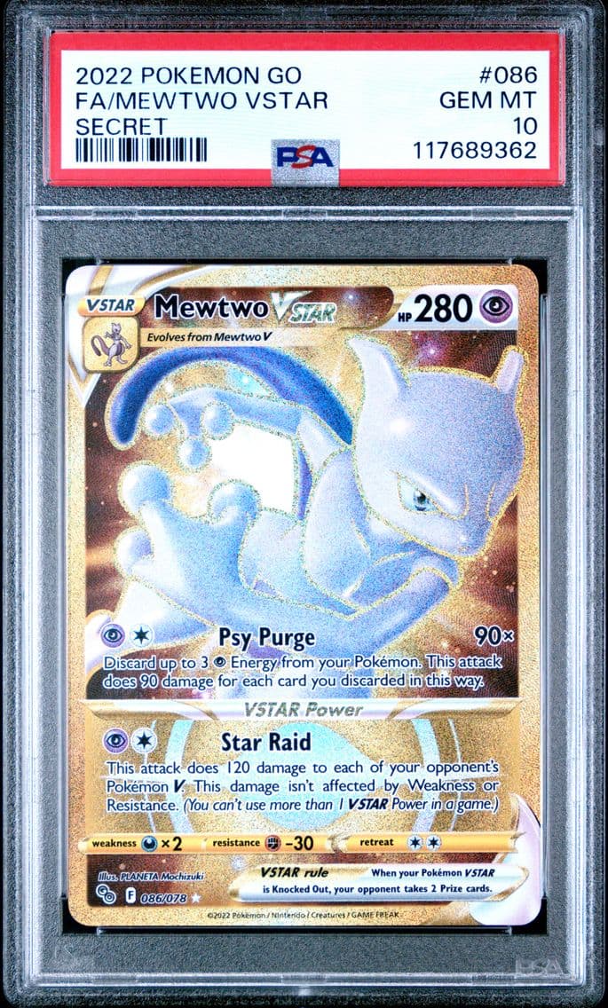 Mewtwo VSTAR, Go, PSA 10