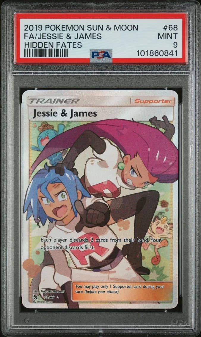 Jessie & James, Sun & Moon Hidden Fates, PSA 9