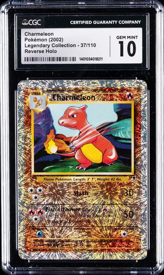 Charmeleon-Reverse Foil, Legendary Collection, CGC 10