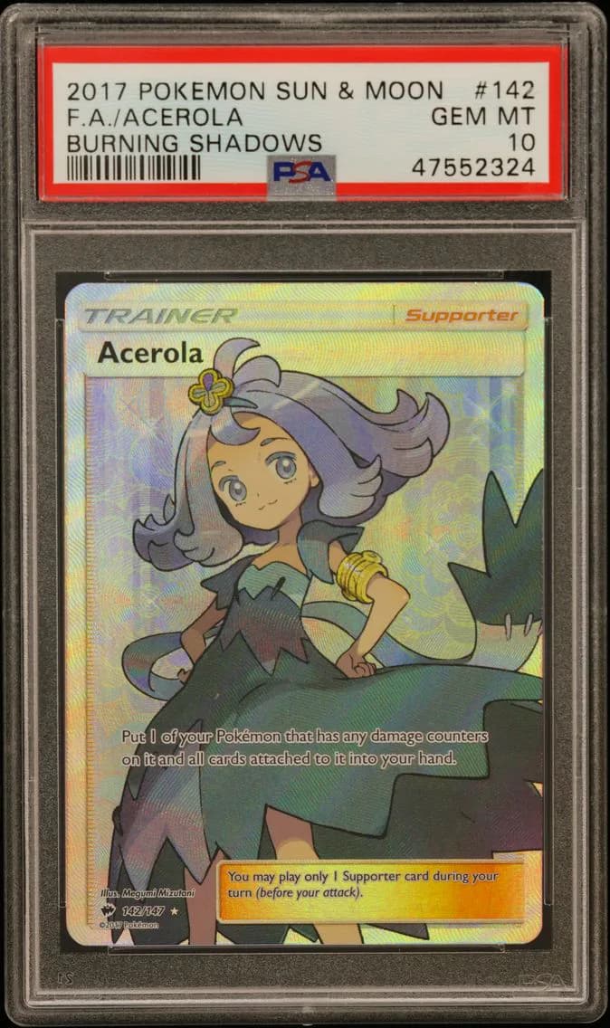 Acerola, Sun & Moon Burning Shadows, PSA 10