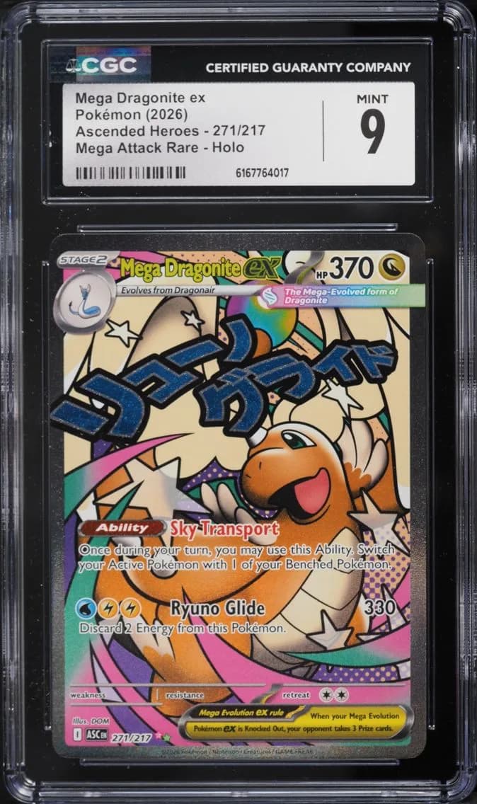 Mega Dragonite ex, Ascended Heroes, CGC 9