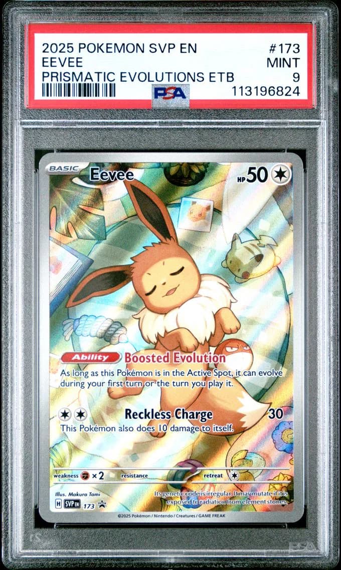 Eevee, SV Black Star Promo, PSA 9