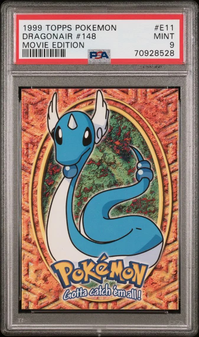 Dragonair, Topps Pokemon the Movie Edt, PSA 9