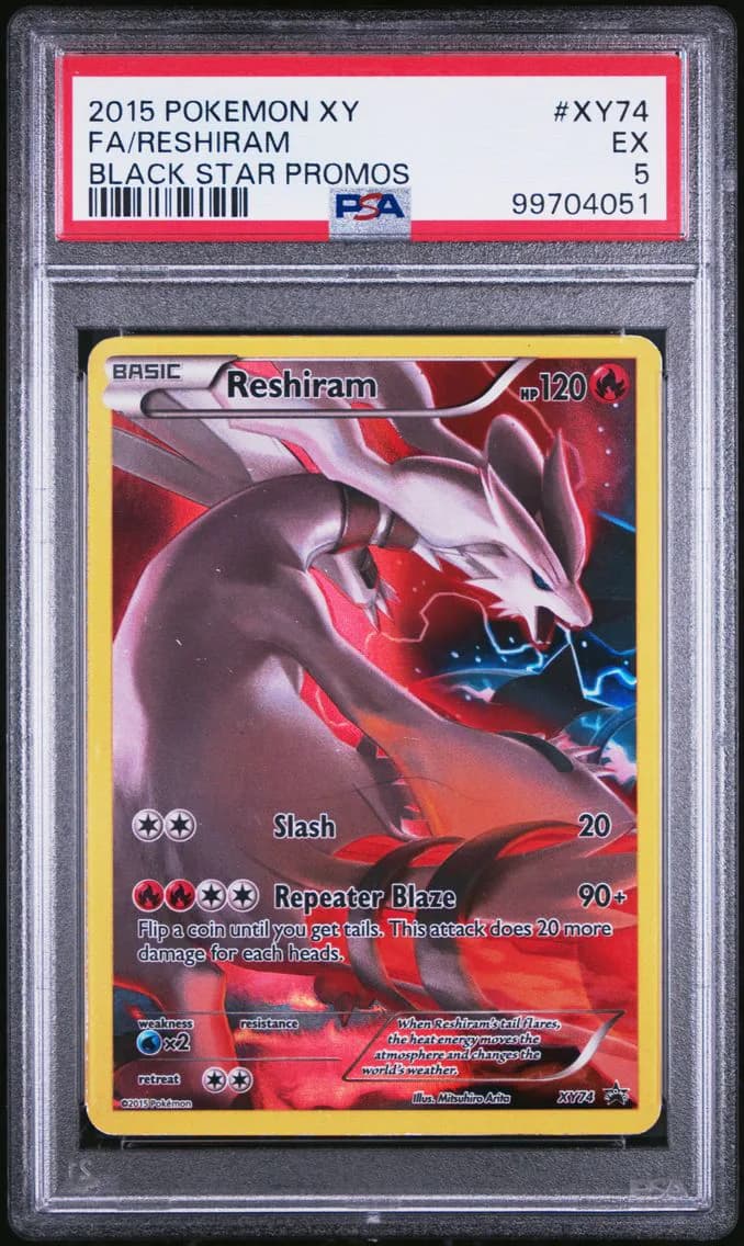 Reshiram, XY Black Star Promos, PSA 5