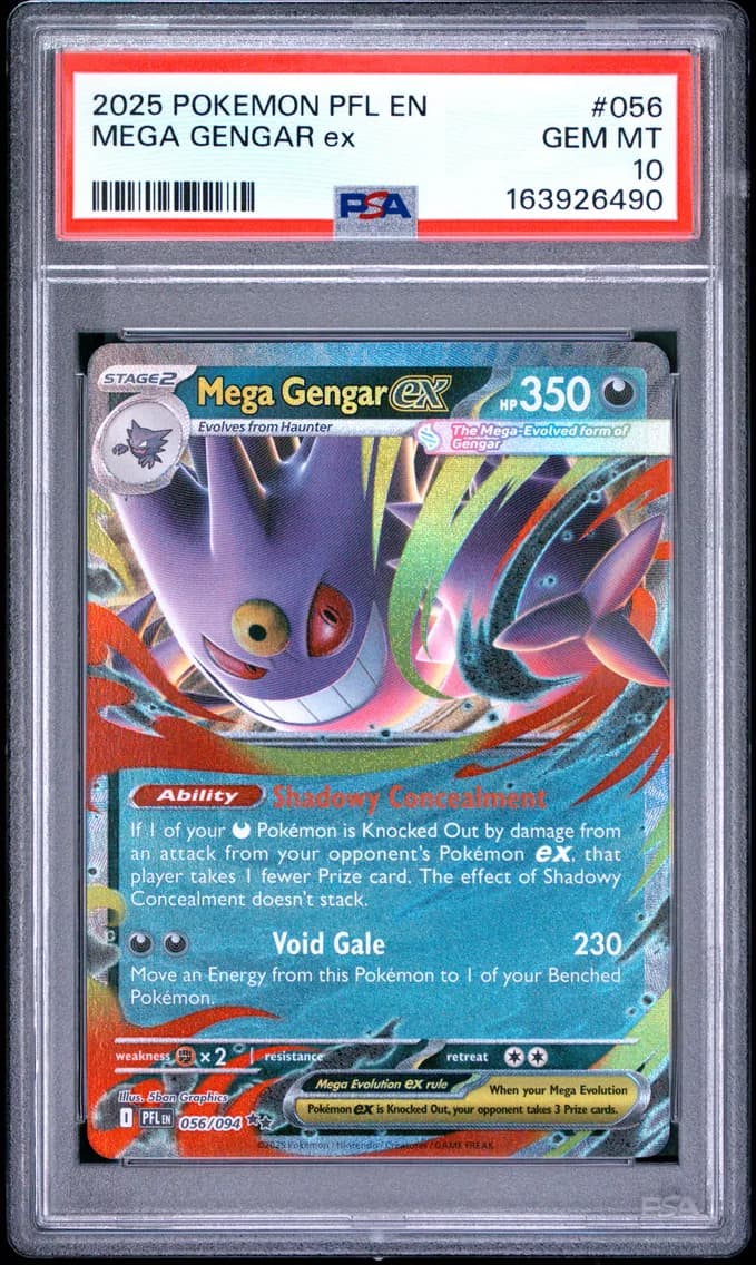 Mega Gengar EX, Phantasmal Flames, PSA 10