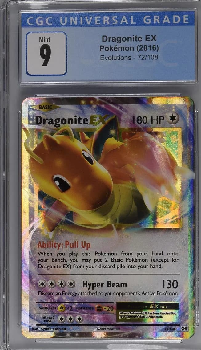 Dragonite EX, Evolutions, CGC 9