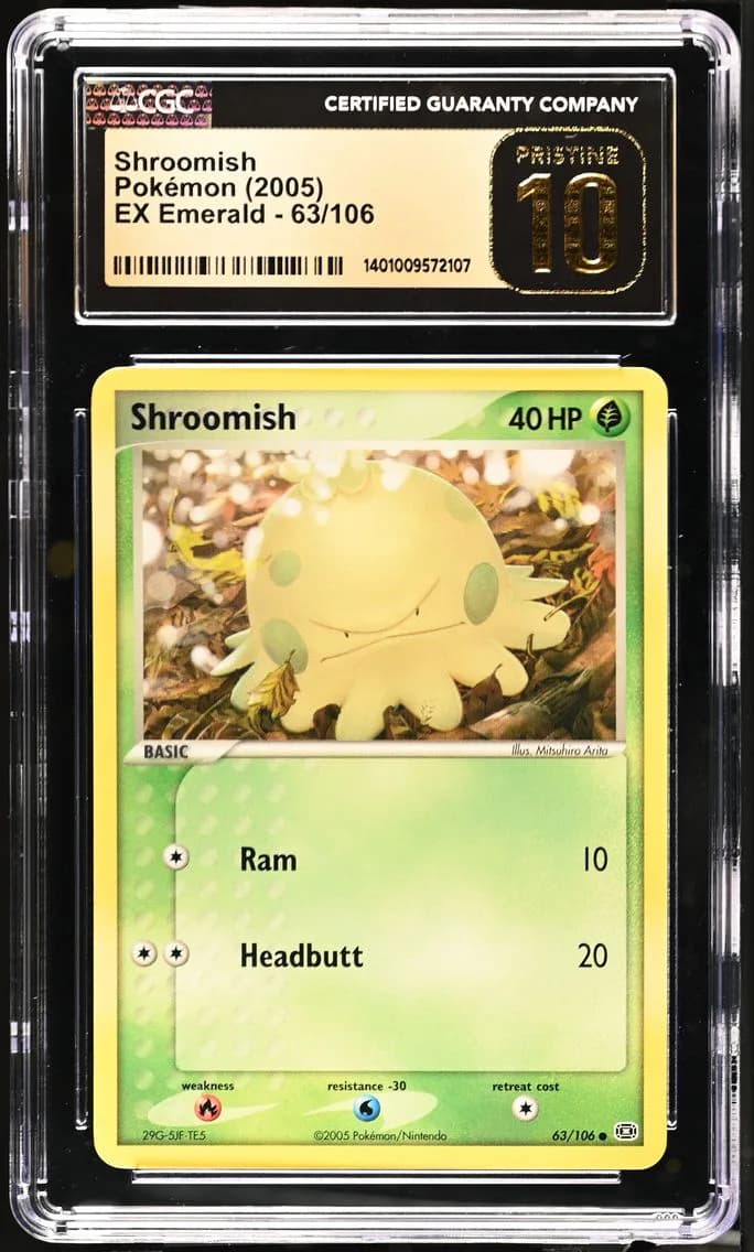 Shroomish, EX Emerald, CGC 10
