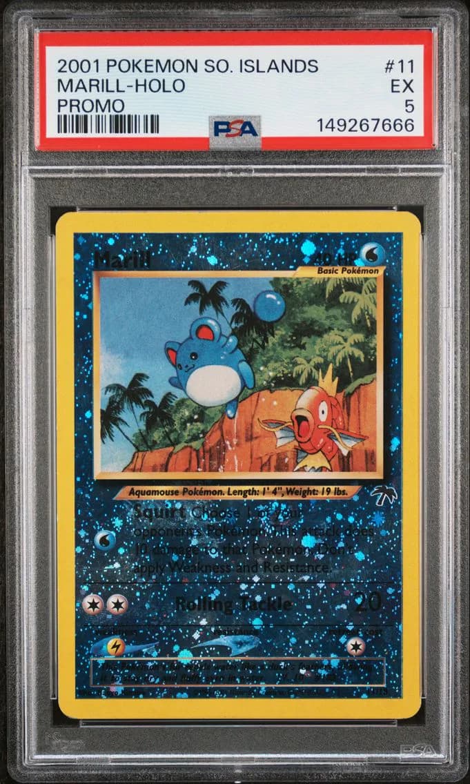 Marill-Holo, Southern Islands Promo, PSA 5