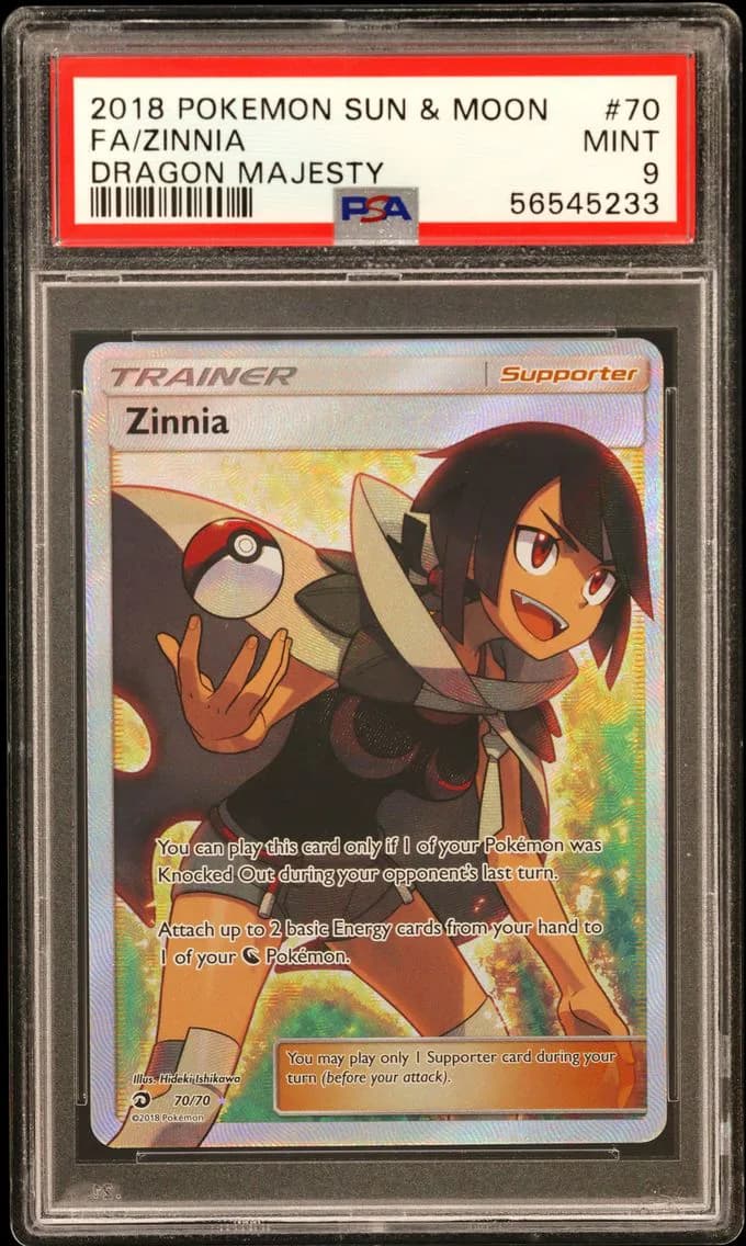Zinnia, Sun & Moon Dragon Majesty, PSA 9