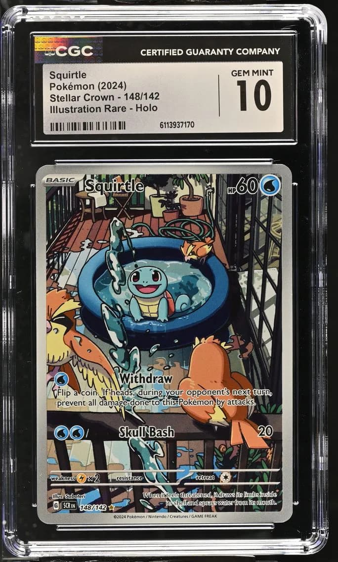 Squirtle, Stellar Crown, CGC 10