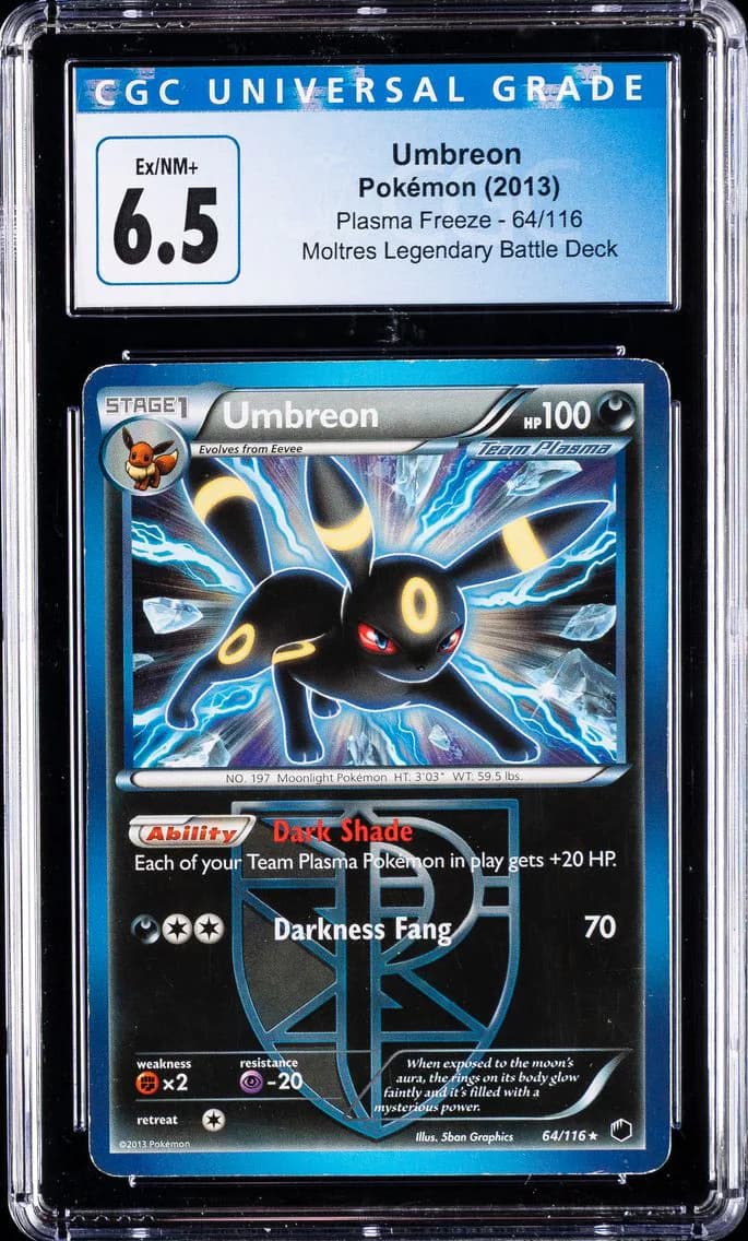 Umbreon, Plasma Freeze, CGC 6.5