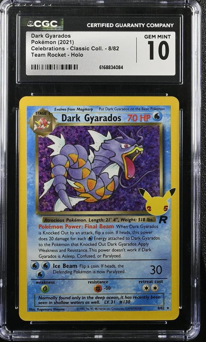 Dark Gyarados, Celebrations - Classic Collection, CGC 10