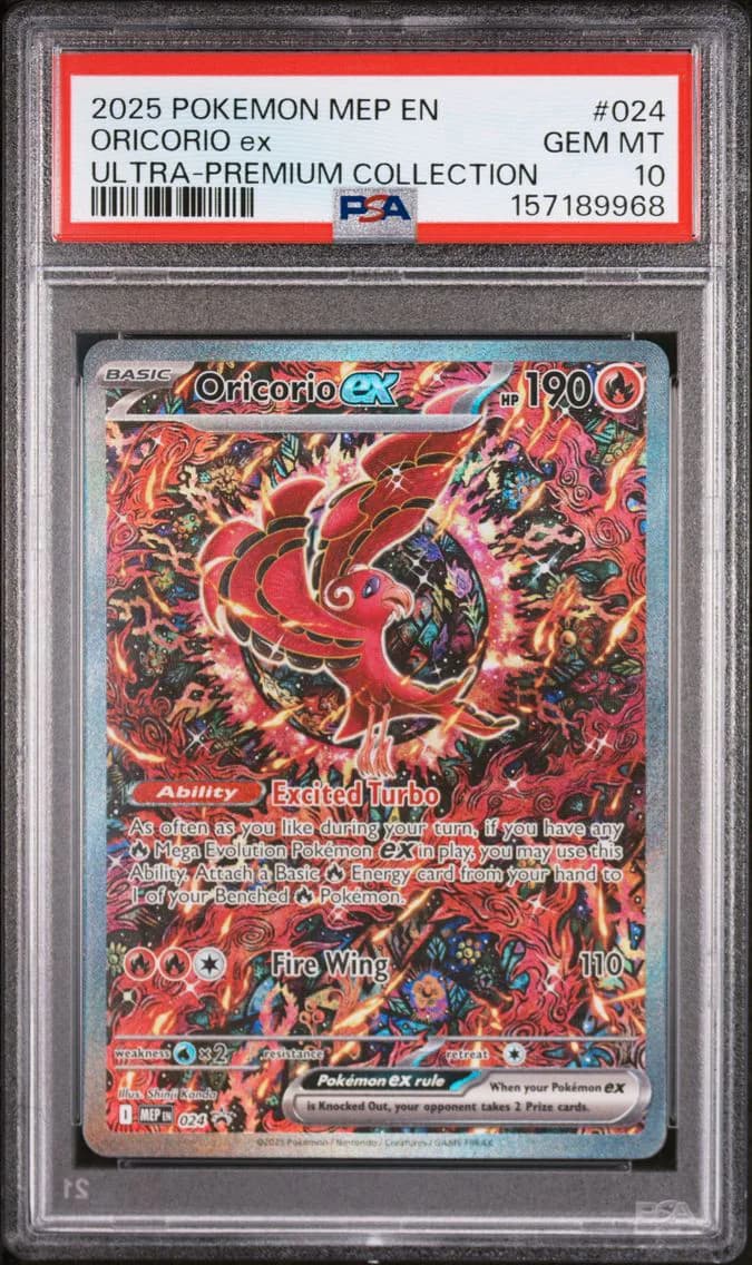 Oricorio EX, Me Black Star Promo, PSA 10