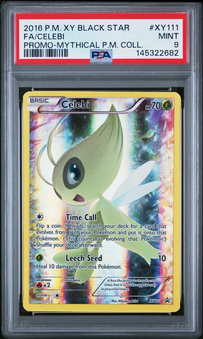 Celebi, XY Black Star Promo, PSA 9