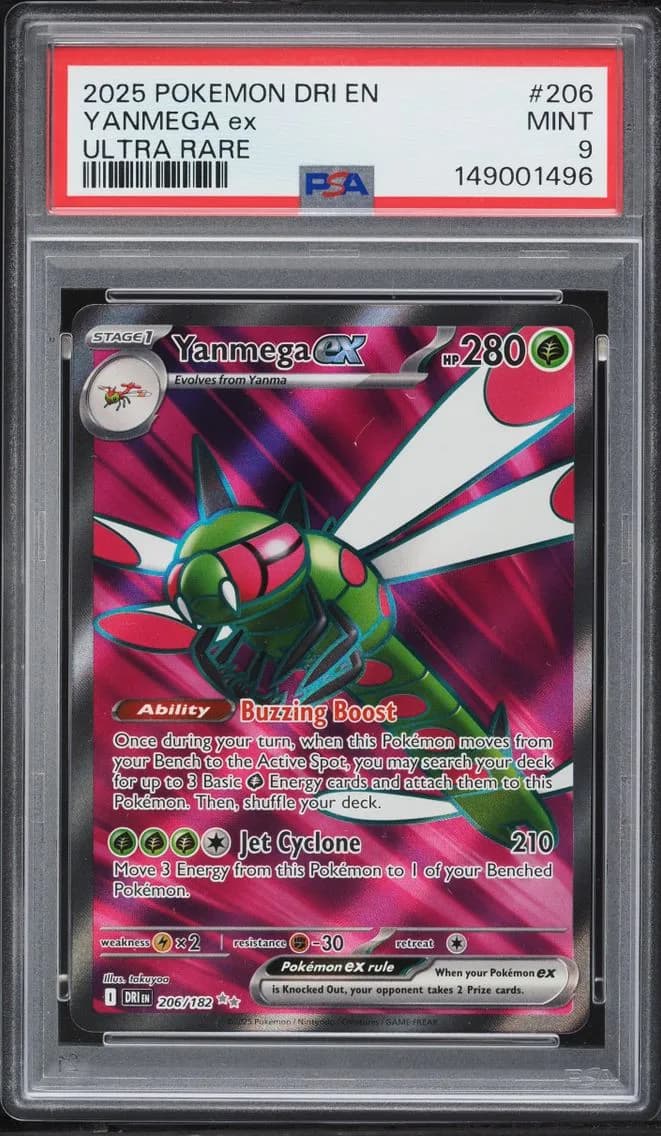 Yanmega EX, Destined Rivals, PSA 9