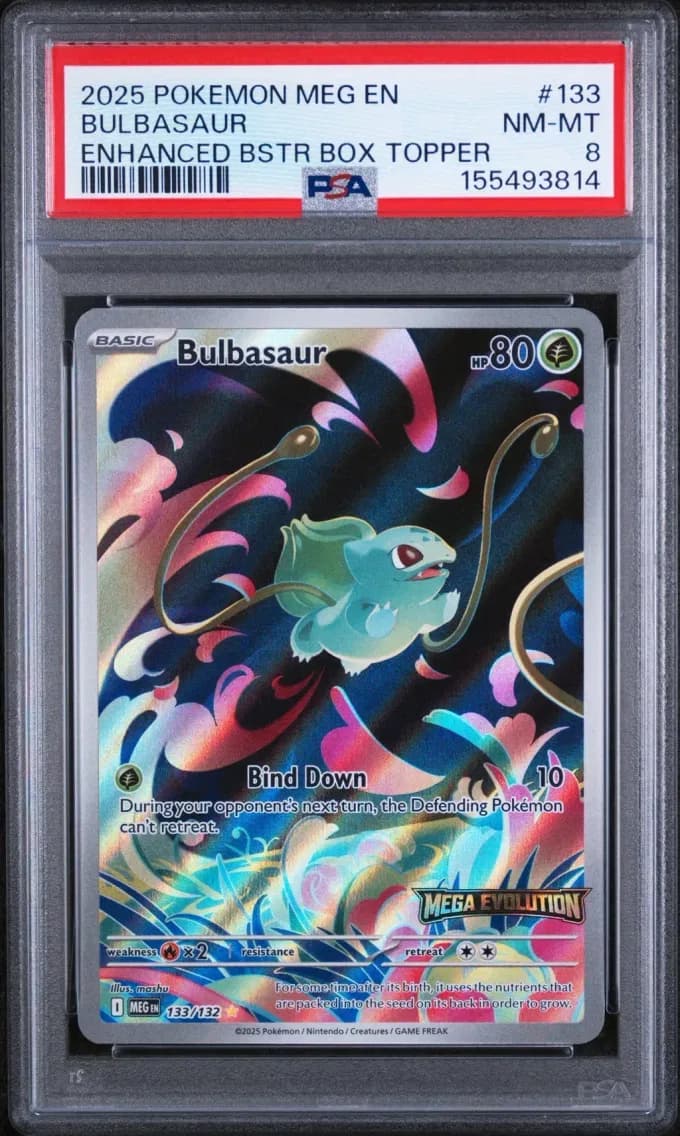 Bulbasaur, Mega Evolution, PSA 8