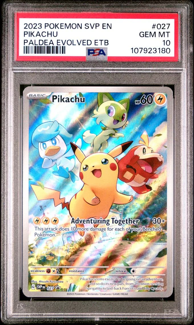Pikachu, SV Black Star Promo, PSA 10