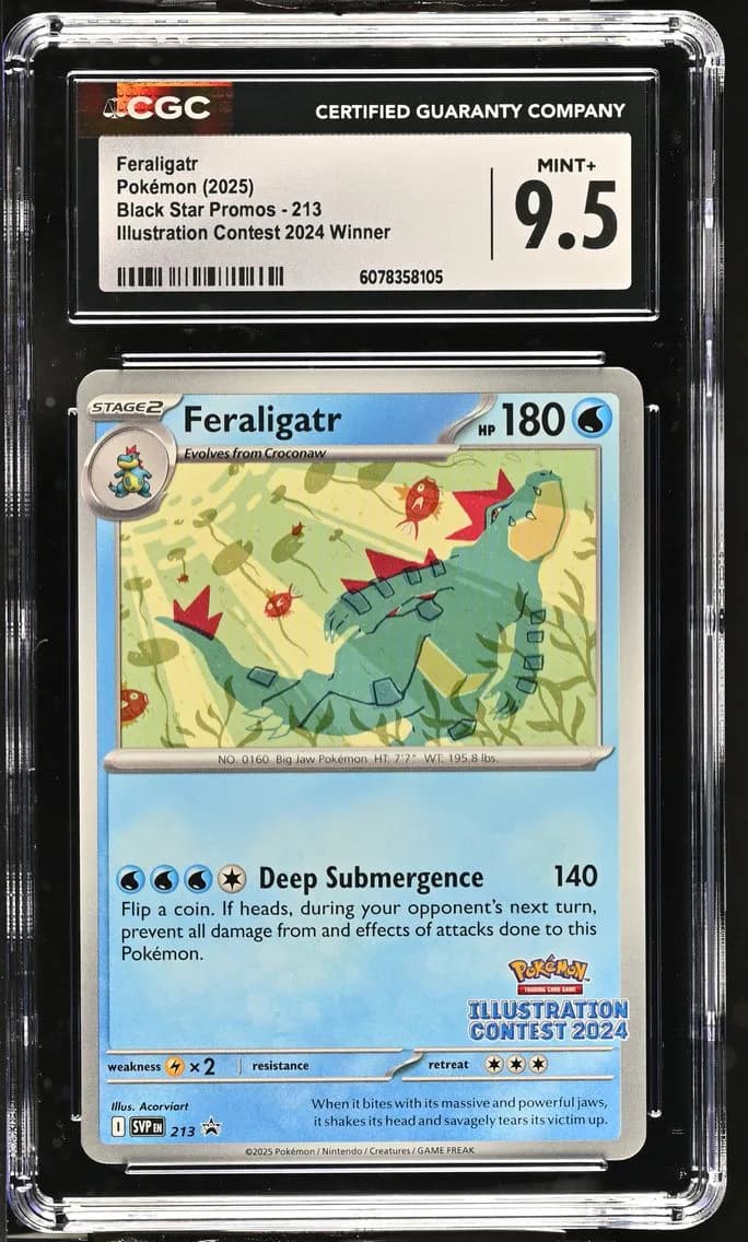 Feraligatr, Black Star Promos - Scarlet & Violet SVP EN, CGC 9.5