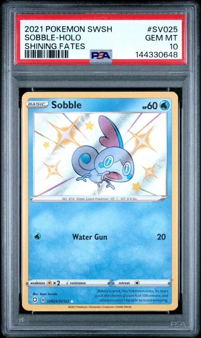 Sobble-Holo, Sword & Shield Shining Fates, PSA 10