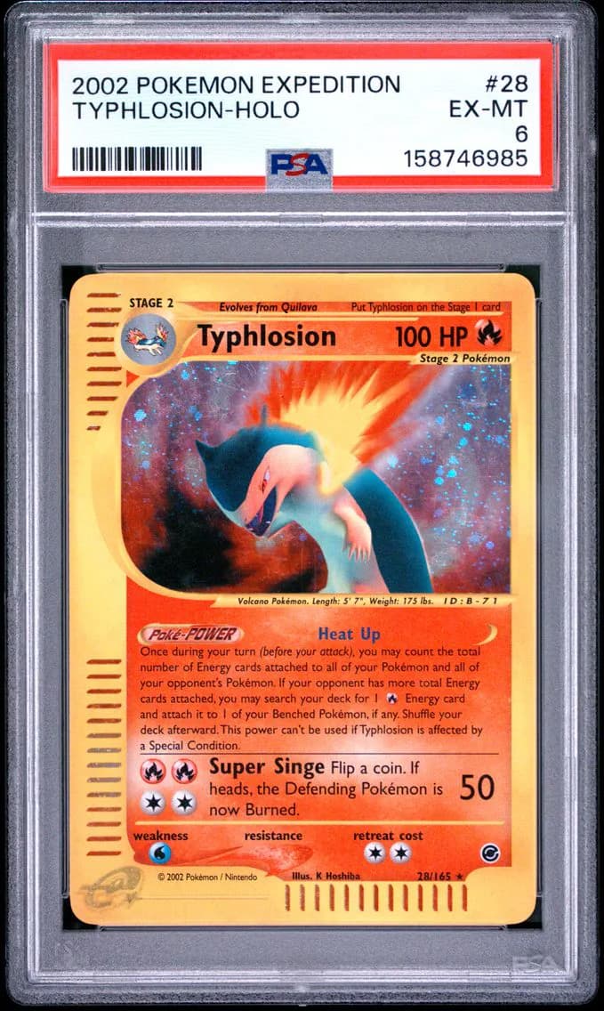 Typhlosion-Holo, Expedition, PSA 6