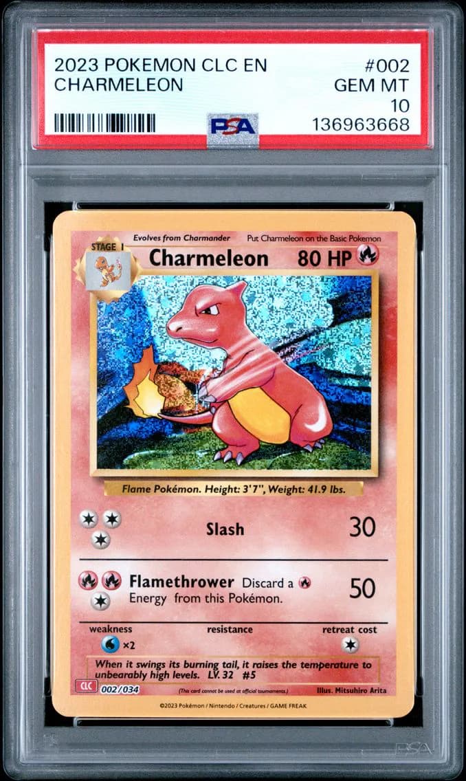 Charmeleon, Clc-Trading Card Game Classic Charizard & HO-Oh EX Deck, PSA 10