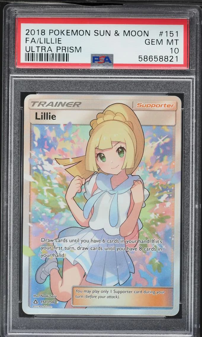 Lillie, Sun & Moon Ultra Prism, PSA 10