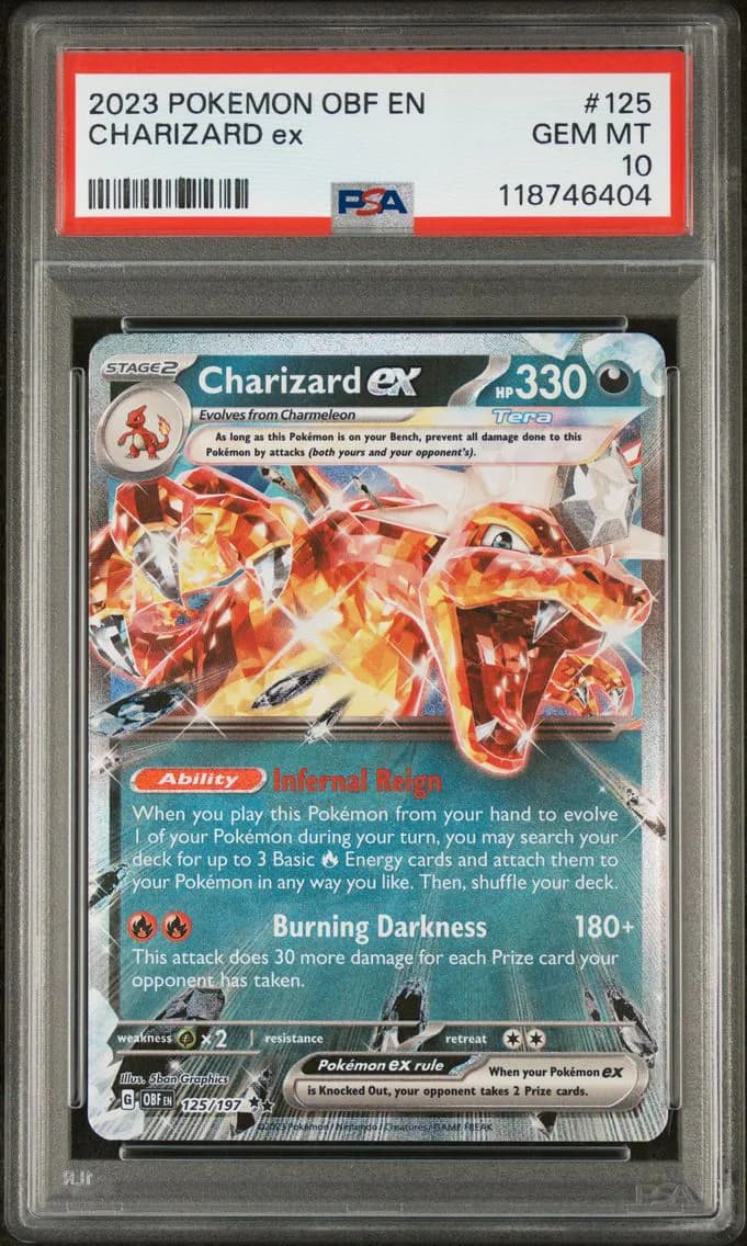 Charizard EX, Obsidian Flames, PSA 10