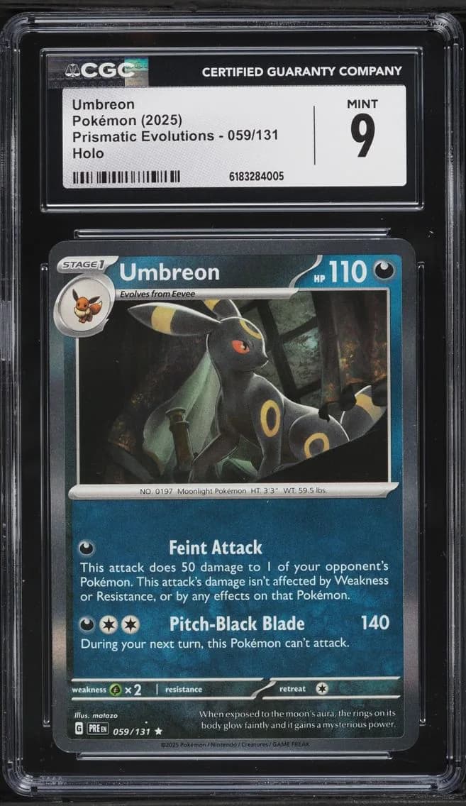 Umbreon, Prismatic Evolutions, CGC 9