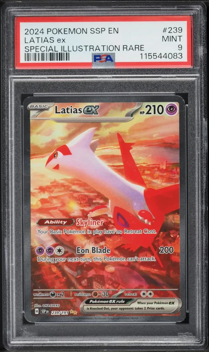 Latias EX, Surging Sparks, PSA 9
