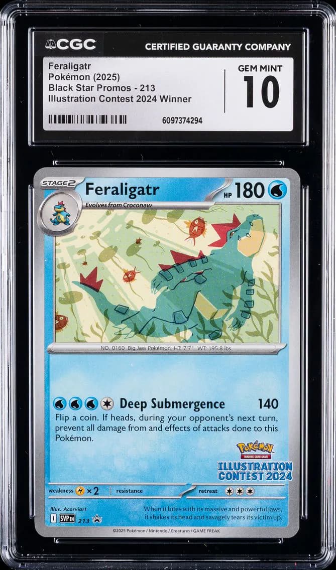 Feraligatr, Black Star Promos - Scarlet & Violet SVP EN, CGC 10