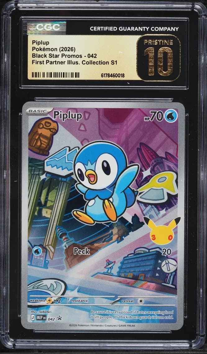 Piplup, Black Star Promos - Mega Evolution MEP EN, CGC 10