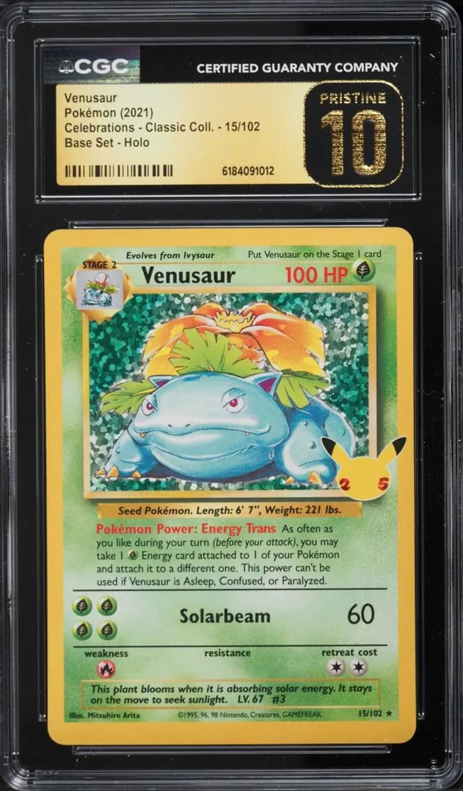 Venusaur, Celebrations - Classic Collection, CGC 10