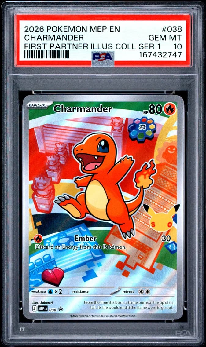 Charmander, Me Black Star Promo, PSA 10