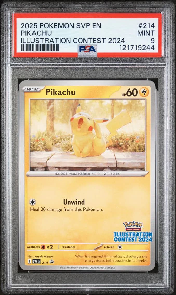 Pikachu, SV Black Star Promo, PSA 9