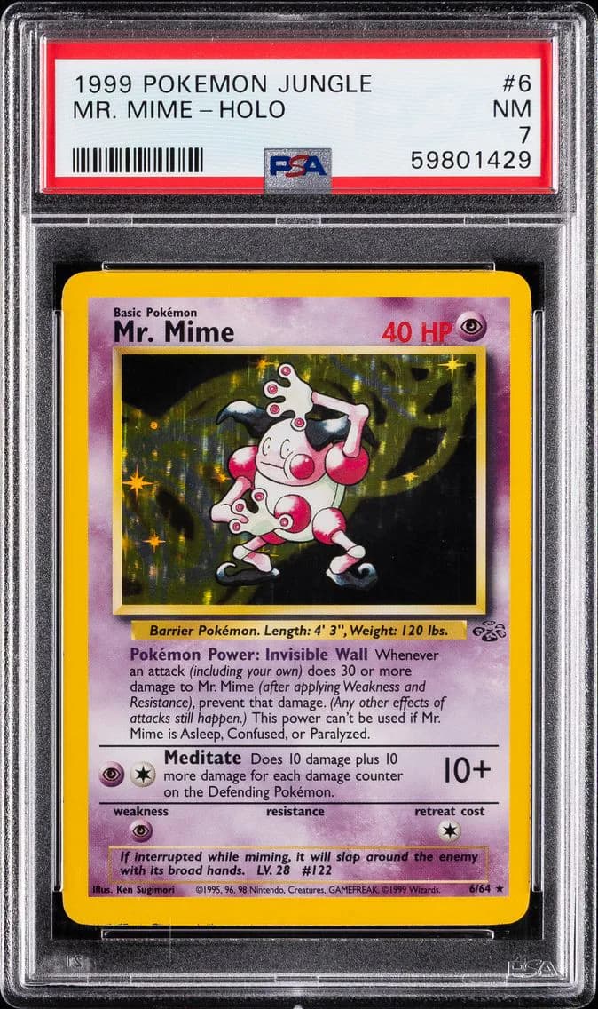 Mr. Mime-Holo, Jungle, PSA 7