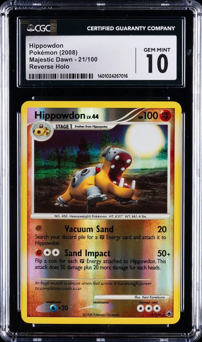 Hippowdon, Majestic Dawn, CGC 10