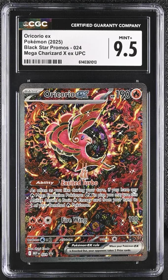 Oricorio ex, Black Star Promos - Mega Evolution MEP EN, CGC 9.5