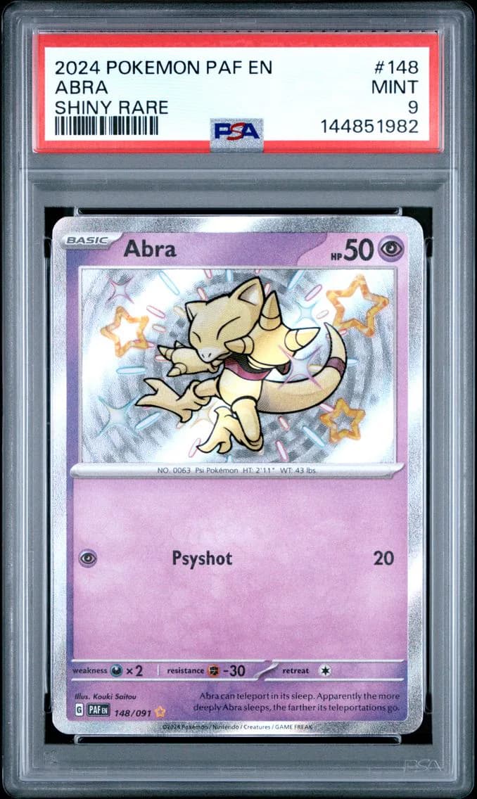 Abra, Paldean Fates, PSA 9