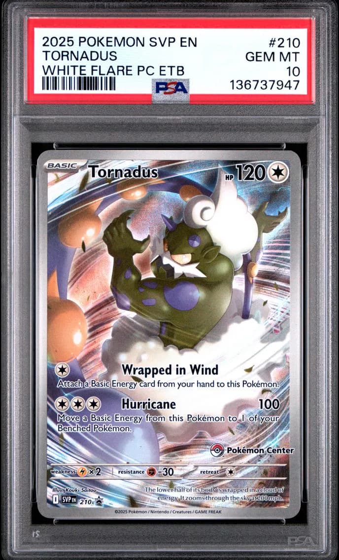 Tornadus, SV Black Star Promo, PSA 10