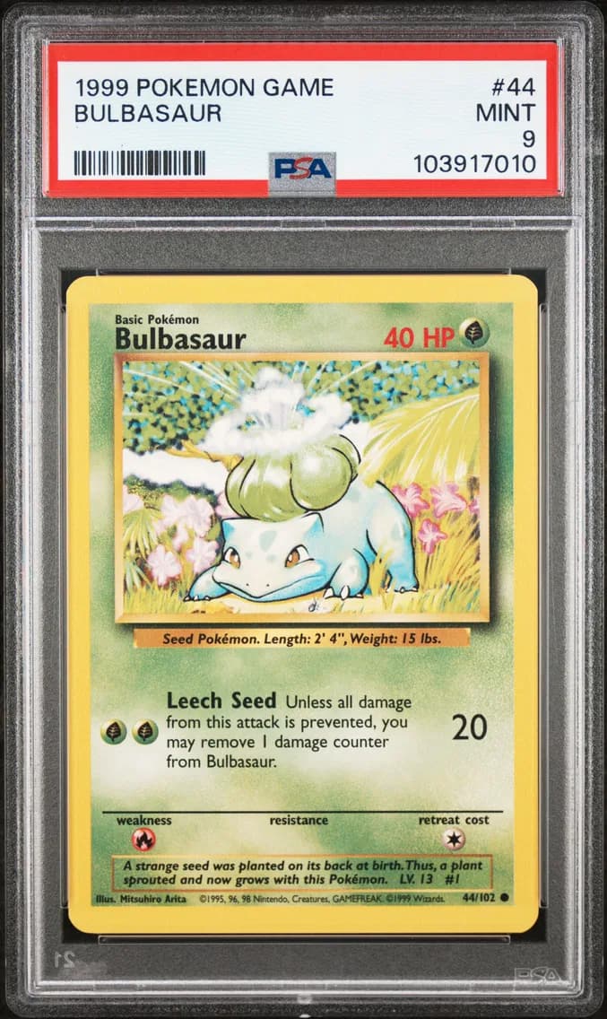 Bulbasaur, Game, PSA 9