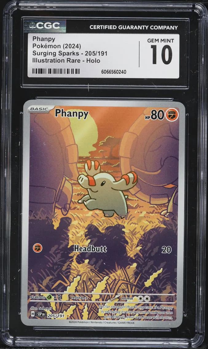 Phanpy, Surging Sparks, CGC 10