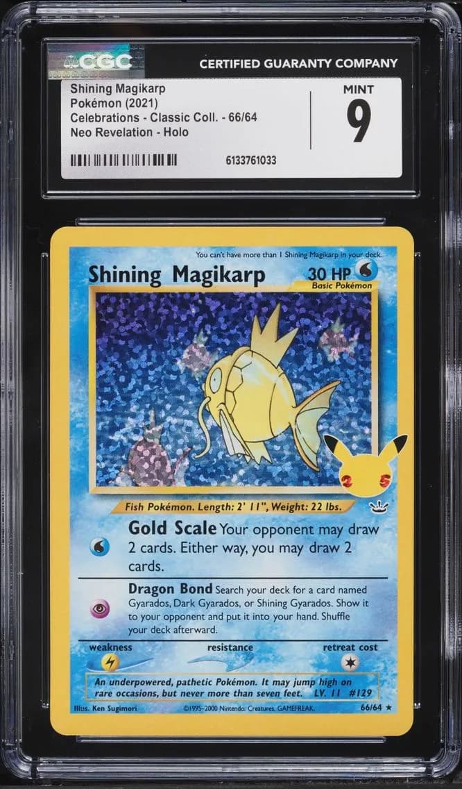 Shining Magikarp, Celebrations - Classic Collection, CGC 9