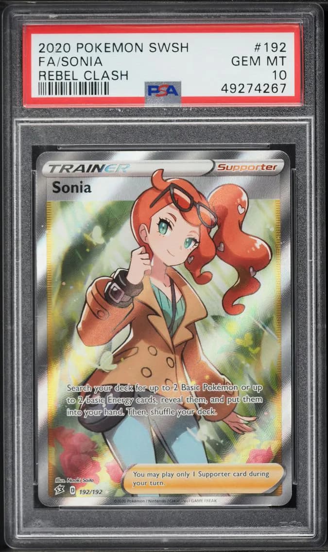 Sonia, Sword & Shield Rebel Clash, PSA 10