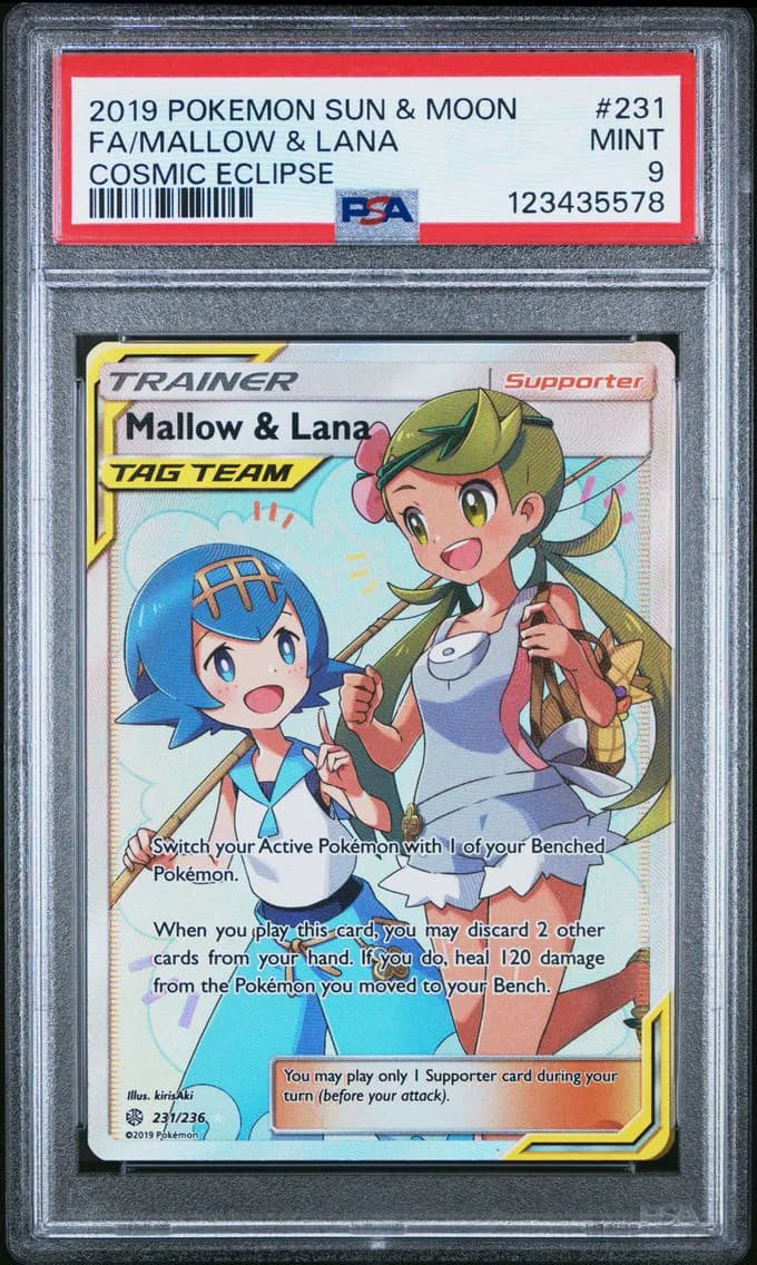Mallow & Lana, Sun & Moon Cosmic Eclipse, PSA 9