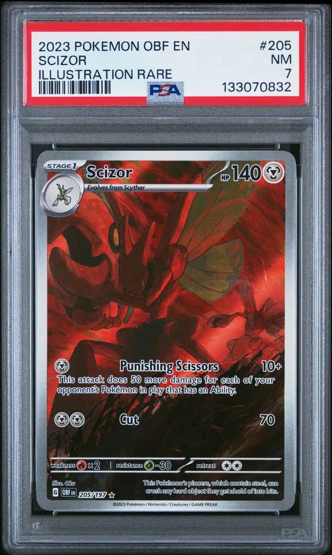 Scizor, Obsidian Flames, PSA 7